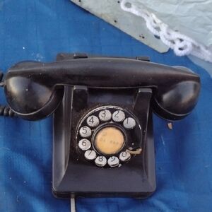 Western Electric Black Rotary Dial Telephone